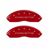 MGP Red Corvette Caliper Covers Front/Rear Set For 97-04 Chevrolet Corvette C5