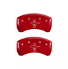 MGP Red Caliper Covers Front & Rear Set For 05-09 Ford Mustang Bar & Pony S197