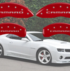 MGP Red Caliper Covers Front & Rear Set For 2010-2015 Chevrolet Camaro V6 RS