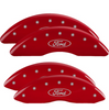 MGP Red Caliper Covers Front & Rear Set For 13-23 Ford F-250 F-350 Super Duty