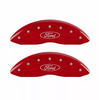 MGP Red Caliper Covers Front & Rear Set For 13-23 Ford F-250 F-350 Super Duty