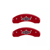 MGP Red Caliper Covers Front & Rear Set For 2019-2024 Chevrolet Silverado Tahoe