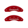 MGP Red Caliper Covers Front & Rear Set H Logo For 2018-2023 Honda Accord