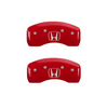 MGP Red Caliper Covers Front & Rear Set H Logo For 2018-2023 Honda Accord