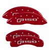 MGP Red Caliper Covers Front & Rear Set engraved F150 For 2021-2024 Ford F-150
