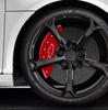 MGP Red Caliper Covers Front & Rear Set Bowtie For 2014-2018 Chevrolet Silverado