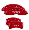 MGP Red Caliper Covers Front & Rear Set Engraved 300 For 2011-2023 Chrysler 300