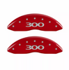 MGP Red Caliper Covers Front & Rear Set Engraved 300 For 2011-2023 Chrysler 300
