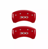 MGP Red Caliper Covers Front & Rear Set Engraved 300 For 2011-2023 Chrysler 300
