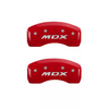 MGP Red Caliper Covers Front & Rear Set For 2017-2020 Acura MDX