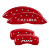 MGP Red Caliper Covers Front & Rear Set For 2017-2020 Acura MDX