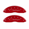 MGP Red Caliper Covers Front & Rear Set For 2011-2023 Dodge Challenger