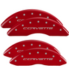 MGP Red Caliper Covers Front & Rear Set For 2006-2013 Chevrolet Corvette C6