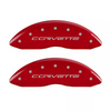 MGP Red Caliper Covers Front & Rear Set For 2006-2013 Chevrolet Corvette C6