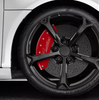 MGP Red Caliper Covers Front & Rear Set Cursive For 2003-2010 Cadillac XLR