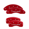 MGP Red Caliper Covers Front & Rear Set For 2004-2008 Acura TL