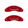 MGP Red Caliper Covers Front & Rear Set For 2004-2008 Acura TL