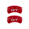 MGP Red Caliper Covers Front & Rear Set For 2015-2023 Ford Mustang GT