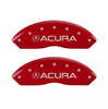 MGP Red Caliper Covers Front & Rear Set For 2019-2023 Acura Acura