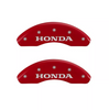 MGP Red Caliper Covers Front & Rear Set H Logo For 2016-2021 Honda Civic