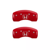 MGP Red Caliper Covers Front & Rear Set H Logo For 2016-2021 Honda Civic