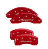 MGP Red Caliper Covers Front & Rear Set Accord Logo For 2018-2023 Honda Accord