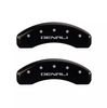 MGP Black Caliper Covers Front & Rear Set For 2015-2020 GMC Yukon Denali