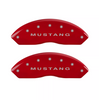 MGP Red Caliper Covers Front & Rear Set GT Logo For 2005-2009 Ford Mustang