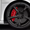 MGP Red Caliper Covers Front & Rear Set Denali Logo For 18-24 GMC Sierra 1500