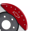 MGP Red Caliper Covers Front & Rear Set Bowtie For 2018-2019 Chevrolet Traverse