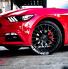 MGP Red Caliper Covers Front & Rear Set GT For 2015-2023 Ford Mustang