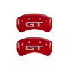 MGP Red Caliper Covers Front & Rear Set GT For 2015-2023 Ford Mustang