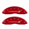 MGP Red Caliper Covers Front & Rear Set Stripes For 2011-2023 Dodge Charger