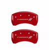 MGP Red Caliper Covers Front & Rear Set Stripes For 2011-2023 Dodge Charger