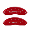 MGP Red Caliper Covers Front & Rear Set Jeep For 2018-2021 Jeep Wrangler JL