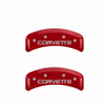 MGP Red Caliper Covers Front & Rear Set Jeep For 2018-2021 Jeep Wrangler JL