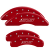 MGP Red Caliper Covers Front & Rear Set SS For 2016-2023 Chevrolet Camaro 6.2L