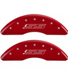 MGP Red Caliper Covers Front & Rear Set SS For 2016-2023 Chevrolet Camaro 6.2L
