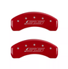 MGP Red Caliper Covers Front & Rear Set SS For 2016-2023 Chevrolet Camaro 6.2L
