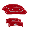 MGP Red Caliper Covers Front & Rear Set GT For 1999-2004 Ford Mustang