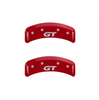 MGP Red Caliper Covers Front & Rear Set GT For 1999-2004 Ford Mustang
