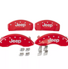 MGP Red Caliper Covers Front & Rear Set Jeep For 2021-2024 Jeep Grand Cherokee L