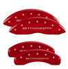 MGP Red Caliper Covers Front/Rear Set For 14-19 Chevrolet Corvette Stingray C7