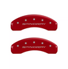 MGP Red Caliper Covers Front/Rear Set For 14-19 Chevrolet Corvette Stingray C7
