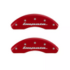MGP Red Caliper Covers Front & Rear Set For 2014-2020 Chevrolet Impala