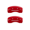 MGP Red Caliper Covers Front & Rear Set For 2014-2020 Chevrolet Impala