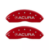 MGP Red Caliper Covers Front & Rear Set For 2021-2023 Acura TLX