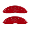 MGP Red Caliper Covers Front & Rear Set R/T For 2011-2023 Dodge Durango