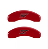 MGP Red Caliper Covers Front & Rear Set ST For 2021-2023 Ford Edge