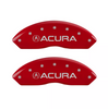 MGP Red Caliper Covers Front & Rear Set TLX Logo For 2015-2020 Acura TLX